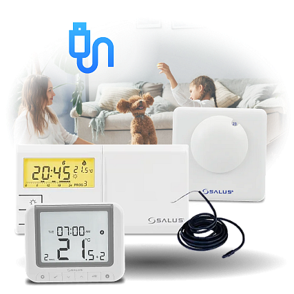 Drátové termostaty