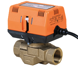 Motorický ventil s přepínacím kontaktem, dvoucestný