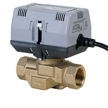 Motorický ventil se spínacím kontaktem, dvoucestný