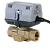 Motorický ventil se spínacím kontaktem, dvoucestný